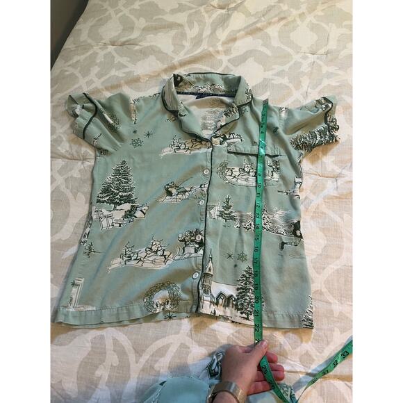 Katie Kime Holiday Toile Pajama Pant Set women’s small - Picture 4 of 10